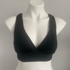Captiva Black Bathing Swim Top Size L